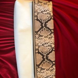 Coach Snakeskin Folded Clutch